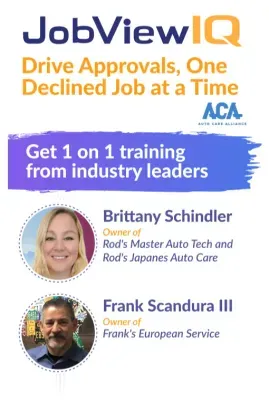 JobViewIQ - DVI Process Training - Part of the Auto Care Alliance Benefits