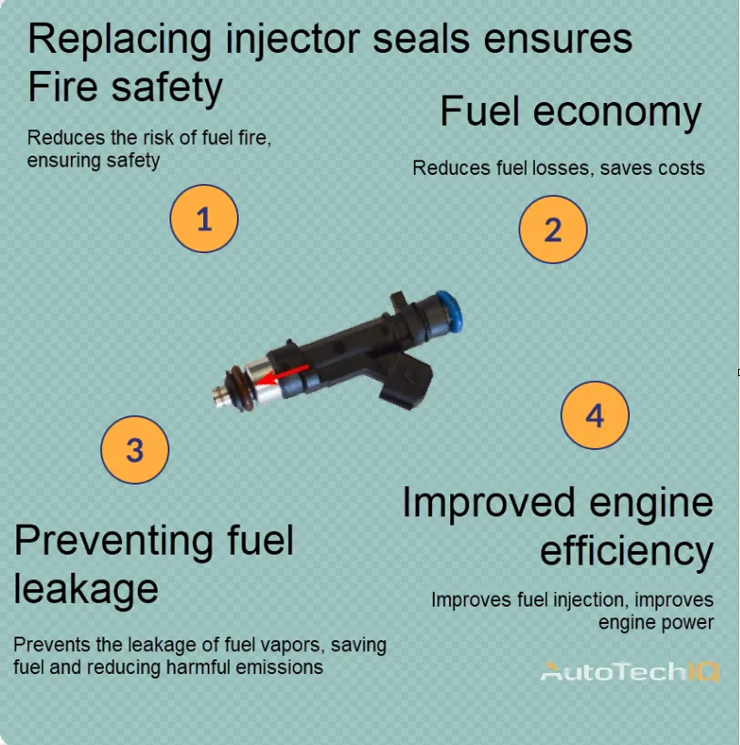 Injector Seal with information about the need for replacement