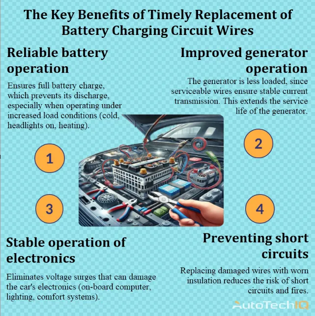 Wires replacement with information about the need for implementation