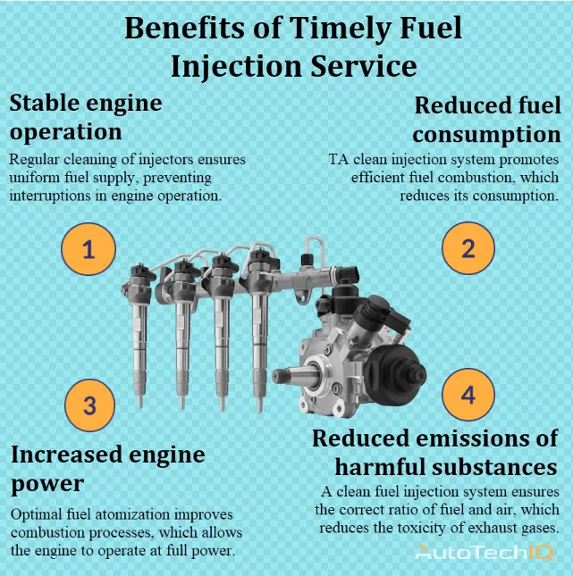 Fuel Injection Service with information about the need for carrying out