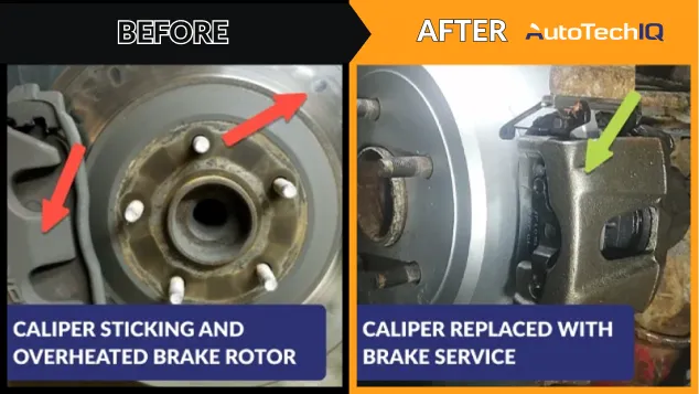 Brake Caliper Bad and Good