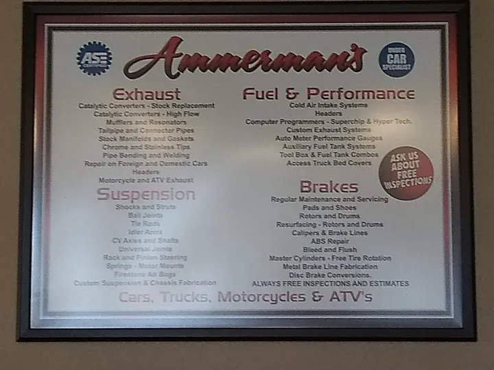 Ammerman's Mufflers, Brakes and Auto Repair