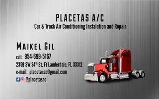 PLACETAS A/C Cars And Semi Trucks air conditioning repairs