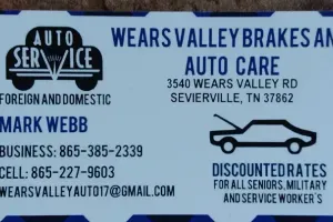 Wears Valley Brakes and Auto Care