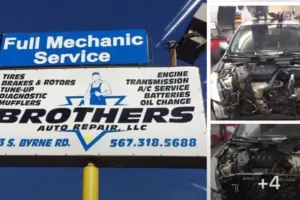 Brothers Auto Repair Mechanics and used tires